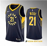 Men's Indiana Pacers #21 Isaiah Wong Navy 2023 Draft Icon Edition Stitched Basketball Jersey Dzhi ,baseball caps,new era cap wholesale,wholesale hats